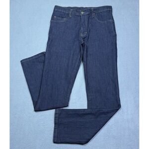 Blue Delta Jeans Mens 30x30 Straight Slim Dark Wash Indigo Normcore USA